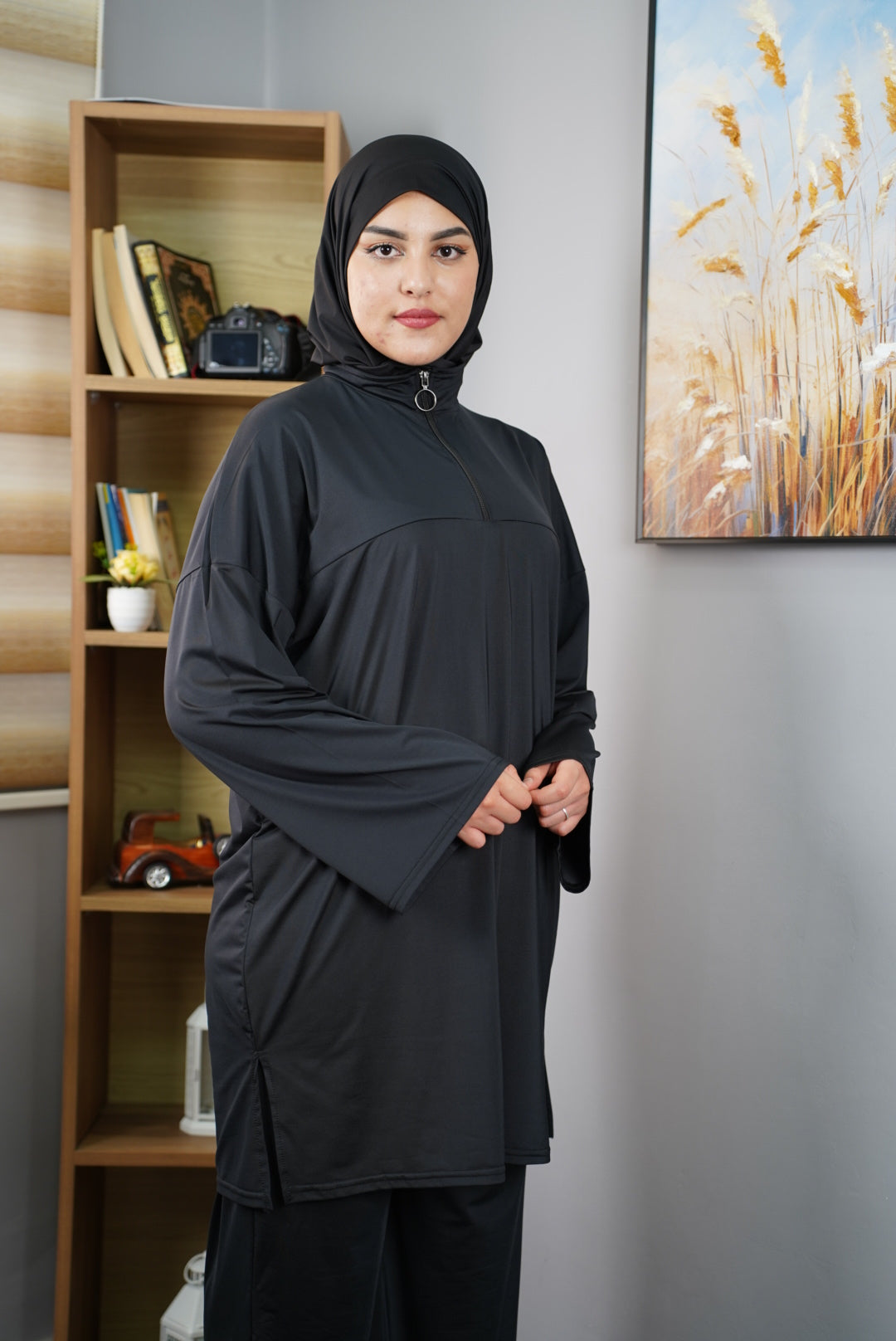 بوركيني نسائي Palmier 3 Pièces | Maillot de Bain Mestour